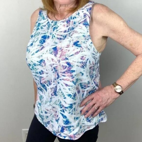 Revolve Lovers Friends Ladder Back Floral Tank Watercolour Print‎ Medium Boho M - Picture 10 of 12